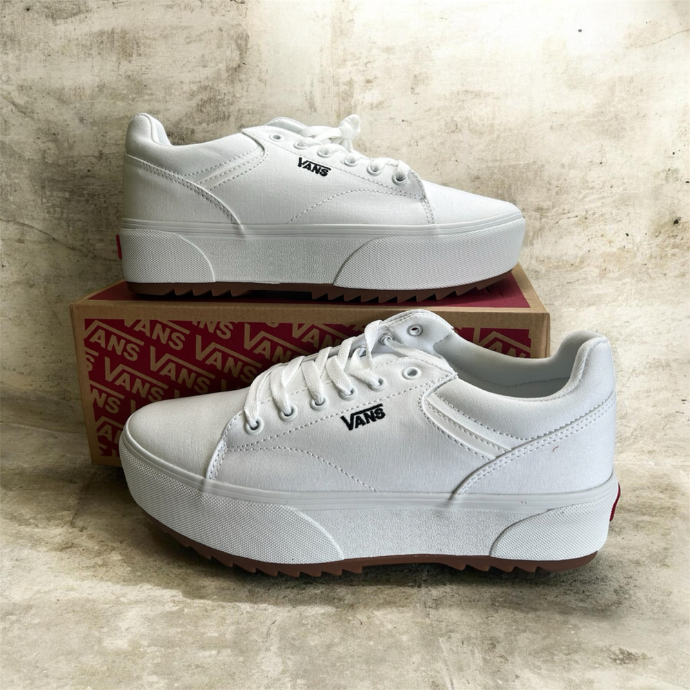 NEW Vans white Seldan platform sneaker shoes size 10